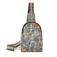 thumbnail image 1 of FORMRS Womens Crossbody Sling Bag Travel Daypack Shoulder Chest Backpack, Halloween Dancing Skeleton, 1 of 7