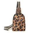 thumbnail image 1 of FORMRS Womens Crossbody Sling Bag Travel Daypack Shoulder Chest Backpack, Leopard Pattern, 1 of 7