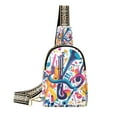 thumbnail image 1 of FORMRS Womens Crossbody Sling Bag Travel Daypack Shoulder Chest Backpack, Musical Pattern, 1 of 7