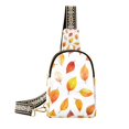 thumbnail image 1 of FORMRS Womens Crossbody Sling Bag Travel Daypack Shoulder Chest Backpack, Orange Leaves, 1 of 7