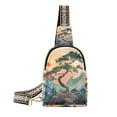 thumbnail image 1 of FORMRS Womens Crossbody Sling Bag Travel Daypack Shoulder Chest Backpack, Pine Tree at Dawn, 1 of 7