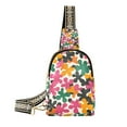 thumbnail image 1 of FORMRS Womens Crossbody Sling Bag Travel Daypack Shoulder Chest Backpack, Pink Floral Blooms, 1 of 7