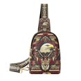 thumbnail image 1 of FORMRS Womens Crossbody Sling Bag Travel Daypack Shoulder Chest Backpack, Red Abstract Eagle, 1 of 7