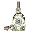 thumbnail image 1 of FORMRS Womens Crossbody Sling Bag Travel Daypack Shoulder Chest Backpack, Retro Flower, 1 of 7