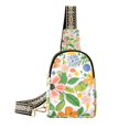 thumbnail image 1 of FORMRS Womens Crossbody Sling Bag Travel Daypack Shoulder Chest Backpack, Retro Pink Floral, 1 of 7