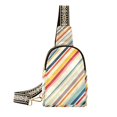 thumbnail image 1 of FORMRS Womens Crossbody Sling Bag Travel Daypack Shoulder Chest Backpack, Striped Pattern, 1 of 7