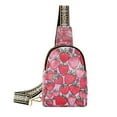 thumbnail image 1 of FORMRS Womens Crossbody Sling Bag Travel Daypack Shoulder Chest Backpack, Sweet Strawberry, 1 of 7