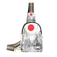 thumbnail image 1 of FORMRS Womens Crossbody Sling Bag Travel Daypack Shoulder Chest Backpack, White Streets, 1 of 7