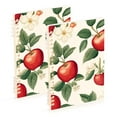 thumbnail image 1 of FORMRS 1-Subject Spiral Notebook 8" x 5" College Ruled 60 Refillable Sheet A5 Hard Cover, Apples Flower Pattern, 1 of 7