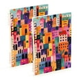thumbnail image 1 of FORMRS 1-Subject Spiral Notebook 8" x 5" College Ruled 60 Refillable Sheet A5 Hard Cover, Art Buildings, 1 of 7