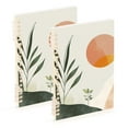 thumbnail image 1 of FORMRS 1-Subject Spiral Notebook 8" x 5" College Ruled 60 Refillable Sheet A5 Hard Cover, Art Plant, 1 of 7