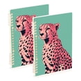 thumbnail image 1 of FORMRS 1-Subject Spiral Notebook 8" x 5" College Ruled 60 Refillable Sheet, Big Pink Cheetah, 1 of 7