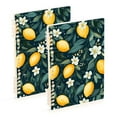 thumbnail image 1 of FORMRS 1-Subject Spiral Notebook 8" x 5" College Ruled 60 Refillable Sheet, Blue Floral Lemons, 1 of 7