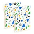 thumbnail image 1 of FORMRS 1-Subject Spiral Notebook 8" x 5" College Ruled 60 Refillable Sheet A5 Hard Cover, Blue Simple Shapes, 1 of 7