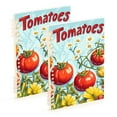 thumbnail image 1 of FORMRS 1-Subject Spiral Notebook 8" x 5" College Ruled 60 Refillable Sheet A5 Hard Cover, Blue Tomatoes, 1 of 7