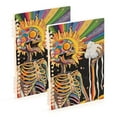 thumbnail image 1 of FORMRS 1-Subject Spiral Notebook 8" x 5" College Ruled 60 Refillable Sheet, Bright Skeleton, 1 of 7