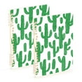 thumbnail image 1 of FORMRS 1-Subject Spiral Notebook 8" x 5" College Ruled 60 Refillable Sheet A5 Hard Cover, Cactus Pattern, 1 of 7