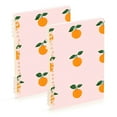 thumbnail image 1 of FORMRS 1-Subject Spiral Notebook 8" x 5" College Ruled 60 Refillable Sheet A5 Hard Cover, Cartoon Citrus, 1 of 7