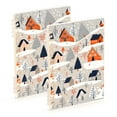 thumbnail image 1 of FORMRS 1-Subject Spiral Notebook 8" x 5" College Ruled 60 Refillable Sheet A5 Hard Cover, Cartoon Gray Houses, 1 of 7