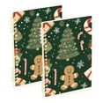 thumbnail image 1 of FORMRS 1-Subject Spiral Notebook 8" x 5" College Ruled 60 Refillable Sheet, Christmas Gift Pattern, 1 of 7