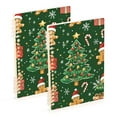 thumbnail image 1 of FORMRS 1-Subject Spiral Notebook 8" x 5" College Ruled 60 Refillable Sheet A5 Hard Cover, Christmas Tree, 1 of 7