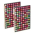 thumbnail image 1 of FORMRS 1-Subject Spiral Notebook 8" x 5" College Ruled 60 Refillable Sheet A5 Hard Cover, Colorful Block Pattern, 1 of 7