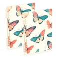 thumbnail image 1 of FORMRS 1-Subject Spiral Notebook 8" x 5" College Ruled 60 Refillable Sheet A5 Hard Cover, Colorful Butterflies, 1 of 7