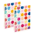 thumbnail image 1 of FORMRS 1-Subject Spiral Notebook 8" x 5" College Ruled 60 Refillable Sheet A5 Hard Cover, Colorful Circles, 1 of 7
