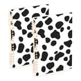 thumbnail image 1 of FORMRS 1-Subject Spiral Notebook 8" x 5" College Ruled 60 Refillable Sheet A5 Hard Cover, Cow Spots, 1 of 7
