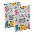 thumbnail image 1 of FORMRS 1-Subject Spiral Notebook 8" x 5" College Ruled 60 Refillable Sheet, Cute Cat Pattern, 1 of 7