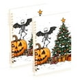 thumbnail image 1 of FORMRS 1-Subject Spiral Notebook 8" x 5" College Ruled 60 Refillable Sheet A5 Hard Cover, Cute Halloween Trees, 1 of 7