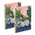 thumbnail image 1 of FORMRS 1-Subject Spiral Notebook 8" x 5" College Ruled 60 Refillable Sheet A5 Hard Cover, Floral Vase, 1 of 7