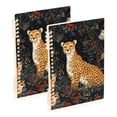 thumbnail image 1 of FORMRS 1-Subject Spiral Notebook 8" x 5" College Ruled 60 Refillable Sheet A5 Hard Cover, Forest Pattern, 1 of 7