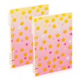 thumbnail image 1 of FORMRS 1-Subject Spiral Notebook 8" x 5" College Ruled 60 Refillable Sheet A5 Hard Cover, Gradient Pink Stars, 1 of 7