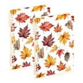 thumbnail image 1 of FORMRS 1-Subject Spiral Notebook 8" x 5" College Ruled 60 Refillable Sheet A5 Hard Cover, Gray Autumn Leaves, 1 of 7