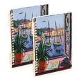 thumbnail image 1 of FORMRS 1-Subject Spiral Notebook 8" x 5" College Ruled 60 Refillable Sheet A5 Hard Cover, Green Boat, 1 of 7