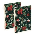 thumbnail image 1 of FORMRS 1-Subject Spiral Notebook 8" x 5" College Ruled 60 Refillable Sheet, Green Christmas, 1 of 7