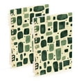 thumbnail image 1 of FORMRS 1-Subject Spiral Notebook 8" x 5" College Ruled 60 Refillable Sheet A5 Hard Cover, Green Geometric, 1 of 7