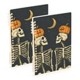 thumbnail image 1 of FORMRS 1-Subject Spiral Notebook 8" x 5" College Ruled 60 Refillable Sheet, Halloween Skeletons, 1 of 7