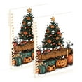 thumbnail image 1 of FORMRS 1-Subject Spiral Notebook 8" x 5" College Ruled 60 Refillable Sheet A5 Hard Cover, Halloween Trees, 1 of 7