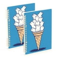 thumbnail image 1 of FORMRS 1-Subject Spiral Notebook 8" x 5" College Ruled 60 Refillable Sheet, Ice Cream Cat, 1 of 7