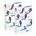 thumbnail image 1 of FORMRS 1-Subject Spiral Notebook 8" x 5" College Ruled 60 Refillable Sheet A5 Hard Cover, Ice Rink, 1 of 7