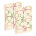 thumbnail image 1 of FORMRS 1-Subject Spiral Notebook 8" x 5" College Ruled 60 Refillable Sheet A5 Hard Cover, Light Pink Geometric, 1 of 7