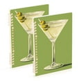 thumbnail image 1 of FORMRS 1-Subject Spiral Notebook 8" x 5" College Ruled 60 Refillable Sheet, Martini with Olive, 1 of 7