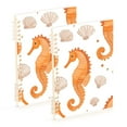 thumbnail image 1 of FORMRS 1-Subject Spiral Notebook 8" x 5" College Ruled 60 Refillable Sheet, Orange Seahorse, 1 of 7