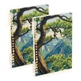 thumbnail image 1 of FORMRS 1-Subject Spiral Notebook 8" x 5" College Ruled 60 Refillable Sheet A5 Hard Cover, Pine Tree, 1 of 7