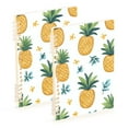 thumbnail image 1 of FORMRS 1-Subject Spiral Notebook 8" x 5" College Ruled 60 Refillable Sheet A5 Hard Cover, Pineapple, 1 of 7
