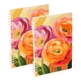 thumbnail image 1 of FORMRS 1-Subject Spiral Notebook 8" x 5" College Ruled 60 Refillable Sheet, Pink Abstract Floral, 1 of 7