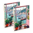 thumbnail image 1 of FORMRS 1-Subject Spiral Notebook 8" x 5" College Ruled 60 Refillable Sheet A5 Hard Cover, Pink Door, 1 of 7