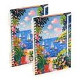 thumbnail image 1 of FORMRS 1-Subject Spiral Notebook 8" x 5" College Ruled 60 Refillable Sheet A5 Hard Cover, Pink Floral Window, 1 of 7